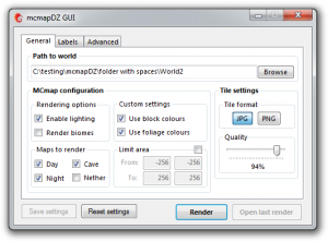 mcmapDZ GUI 0.45